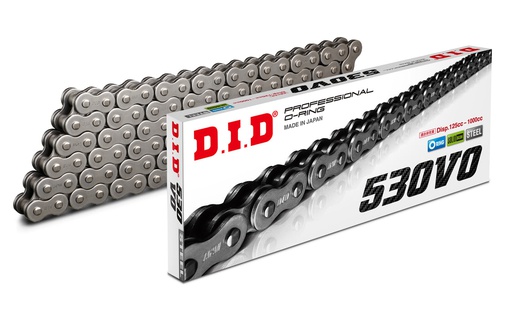 [DID-530VO120ZB] DID Chain 530 120L VO O-Ring ZB Rivet Natural