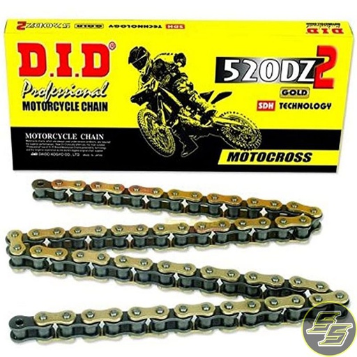 [DID-520DZ2120GB] DID Chain 520 120L DZ2 Gold/Black