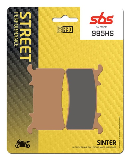 [SBS-985HS] SBS Brake Pad Brake Pad 985HS Street Sinter Front
