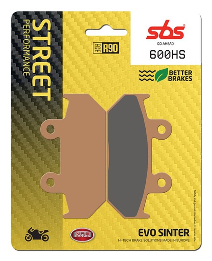 [SBS-600HS] SBS Brake Pad FA124 Street Sinter Front