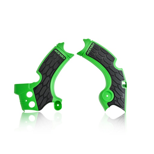 [ACE-0022574-377] Acerbis X-Grip Frame Protector Kawasaki KX250F '15-19 Green/Black