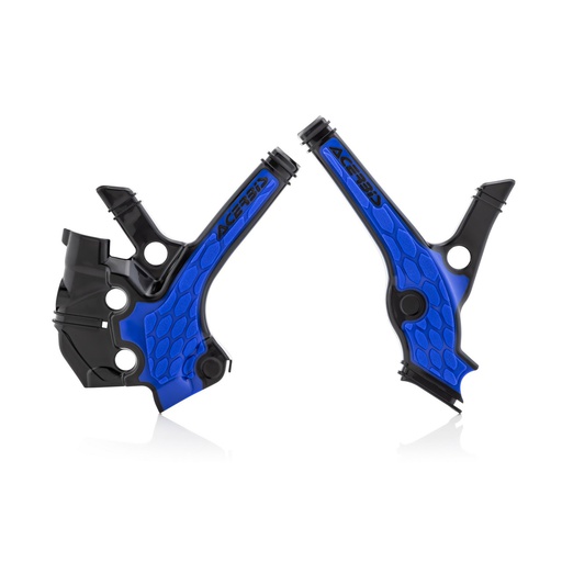 [ACE-0023676-316] Acerbis X-Grip Frame Protector Yamaha YZ65 '18-23 Black/Blue