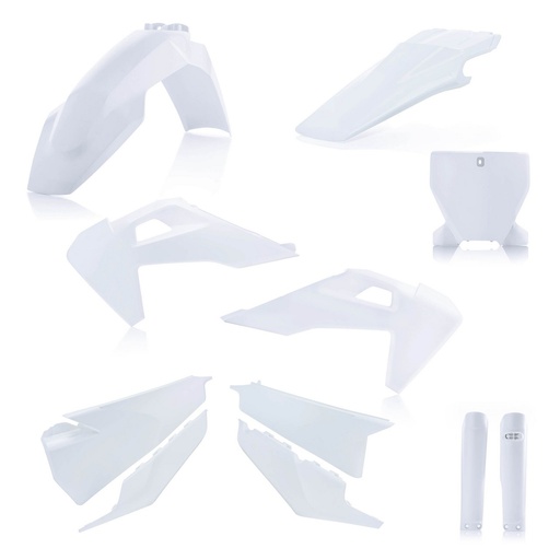 [ACE-0023481-031] Acerbis Plastics Kit Husqvarna FC|FX|TC|TX '19-22 White 2