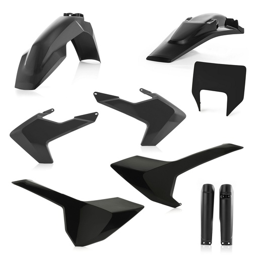 [ACE-0023596-090] Acerbis Plastics Kit Husqvarna FE|TE '17-19 Black