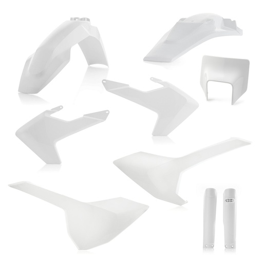 [ACE-0023596-030] Acerbis Plastics Kit Husqvarna FE|TE '17-19 White