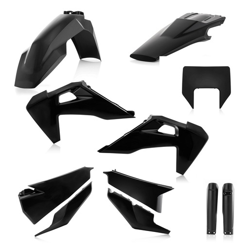 [ACE-0024051-090] Acerbis Plastics Kit Husqvarna TE|FE '20-23 Black