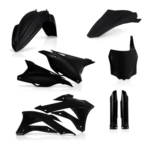 [ACE-0017247-090] Acerbis Plastics Kit Kawasaki KX 85|100 '14-21 Black