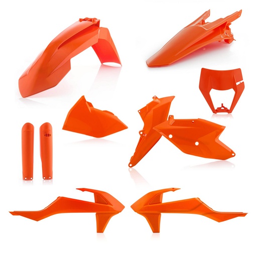 [ACE-0022371-011-016] Acerbis Plastics Kit KTM EXC|XCW|F '17-19 Orange 16