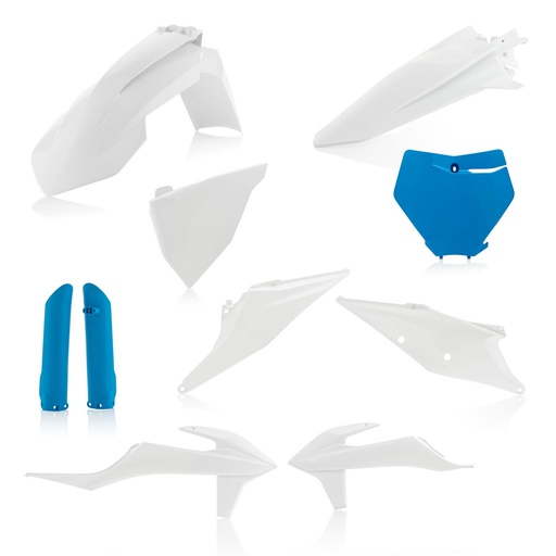 [ACE-0023479-232] Acerbis Plastics Kit KTM SX|XC|F '19-23 White/Blue