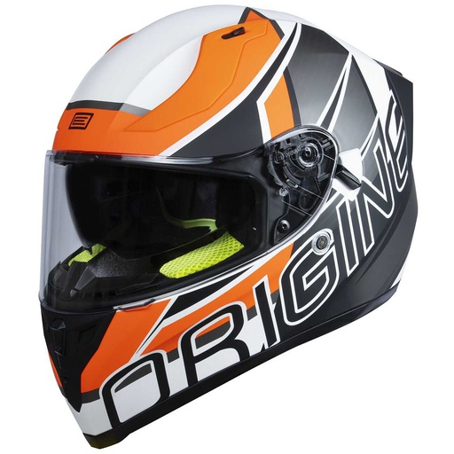 [ORI-2030140251007] Origine Full Face Helmet Strada Comp Fluo Orange/Matt White