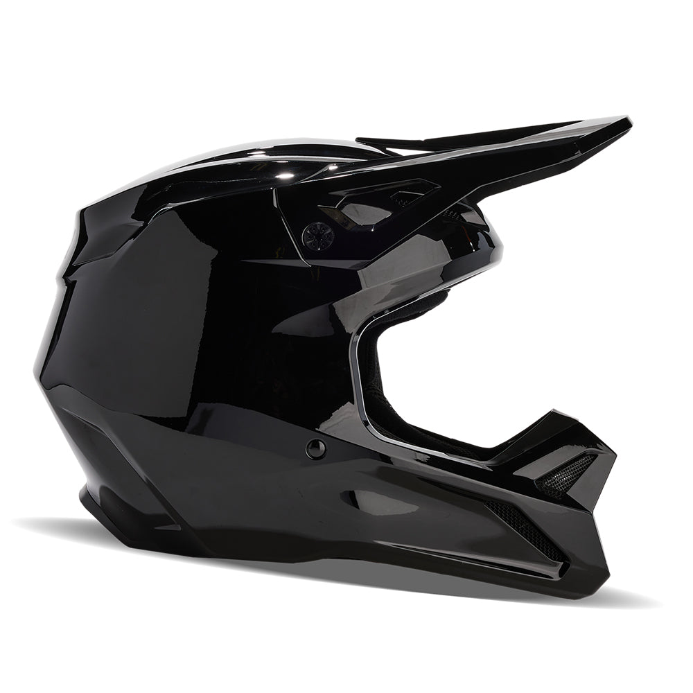 Fox V1 Solid MX Helmet Black