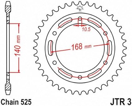 [JT-JTR3-41ZBK] JT Sprocket Rear JTR3 41T Black