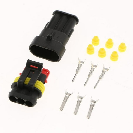 [NB-HIDWCP-3] Electrical HID Waterproof Connector Plug 3-way (ea)