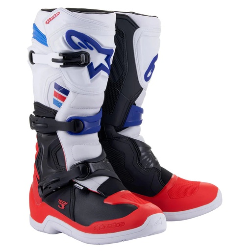 [ALP-2013018-2307] Alpinestars Tech 3 MX Boots White/Bright Red/Dark Blue