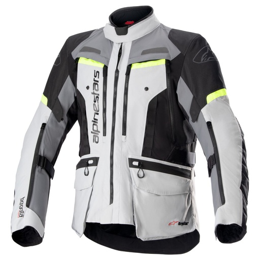 [ALP-3207023-9195] Alpinestars Bogota Pro Drystar Jacket Ice Gray/Dark Gray/Yellow Fluo