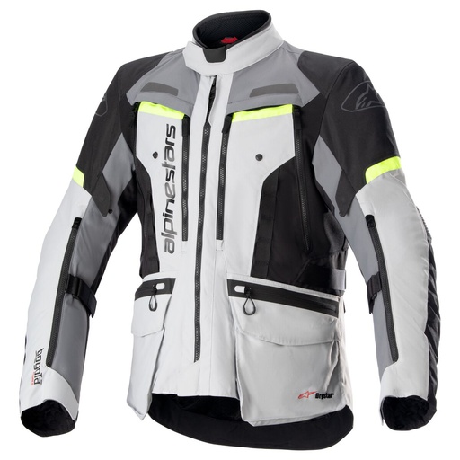[ALP-3207023-9195-XL] Alpinestars Bogota Pro Drystar Jacket Ice Grey/Dark Gray/Yellow Fluo