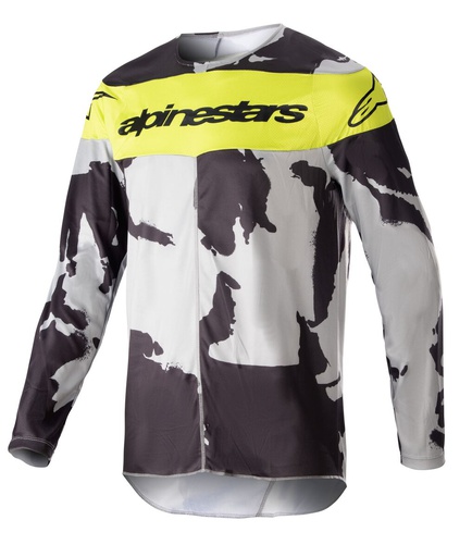 [ALP-3761223-9255] Alpinestars Racer Tactical Jersey Cast Grey Camo/Yellow Fluo
