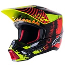 Alpinestars SM5 Solar Flare MX Helmet Black/Red/Yellow