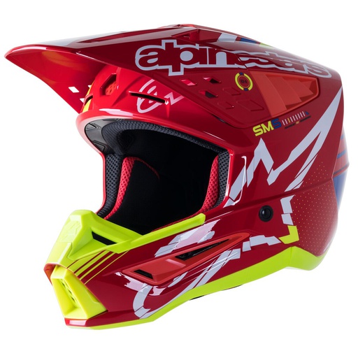[ALP-8306022-3325] Alpinestars SM5 Action MX Helmet Bright Red/White/Yellow