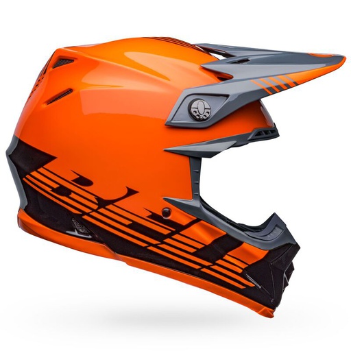[BEL-71361] Bell Moto-9 MIPS Louver MX Helmet Black/Orange