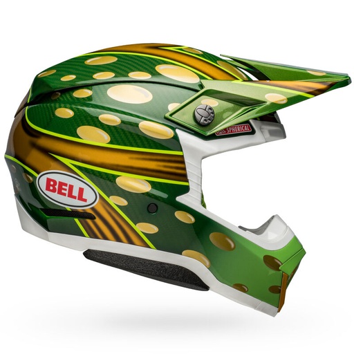 [BEL-714474] Bell Moto-10 Spherical MX Helmet McGrath Gold/Green
