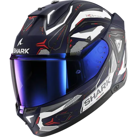 [SRK-HE0823EBWR] Shark Skwal i3 Full Face Helmet Link BWR Matt Blue/White