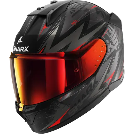 [SRK-HE0921EKAR] Shark D-Skwal 3 Full Face Helmet Blast-R KAR Matt Black/Grey/Red