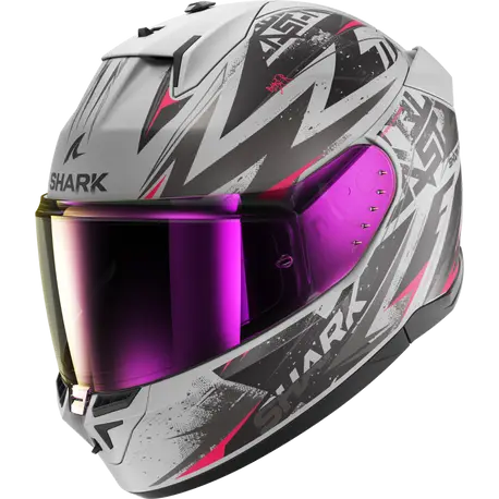 [SRK-HE0921ESVK] Shark D-Skwal 3 Full Face Helmet Blast-R SVK Matt Grey/Black/Red