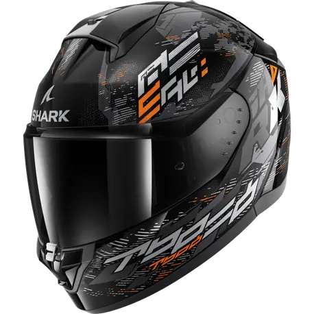 [SRK-HE1109EKSO] Shark Ridill 2 Full Face Helmet Molokai KSO Black/Grey/Orange