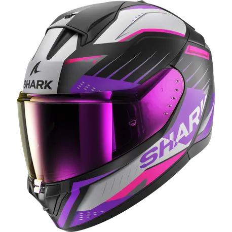 [SRK-HE1123EKVV] Shark Ridill 2 Full Face Helmet Bersek KVV Matt Black/Grey/Pink