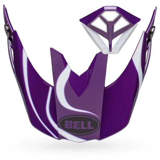 [BEL-7148748] Bell Moto-10 Peak & Mouthpiece Kit Slayco Purple/White