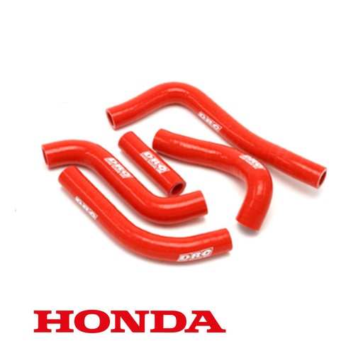 [DRC-D47-11-003] DRC Radiator Hose Kit Honda CRF450R '21 Red