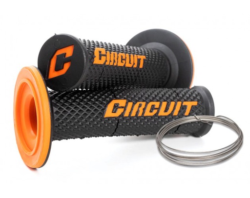 [CIR-MA018-219] Circuit V Racing MX Grips Closed Black/Orange
