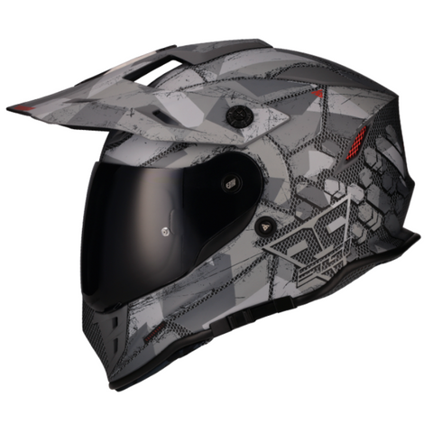 [SPI-DSV3-SQUA-GY-RD] Spirit Adventure Helmet DSV3 Squadron Grey/Red