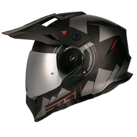 [SPI-DSV3-TER-BLK-RD] Spirit Adventure Helmet DSV3 Terriotory Black/Red