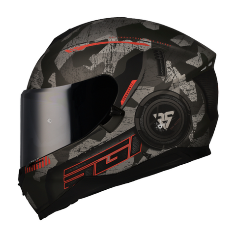 [SPI-ENCO-TRO-RD] Spirit Full Face Helmet Encounter Trooper  Red