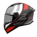 MT Full Face Helmet Poun B5 Grey/Red/Black