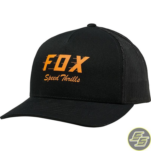 [FOX-25080-001] Fox Cap Speed Thrills Trucker Black