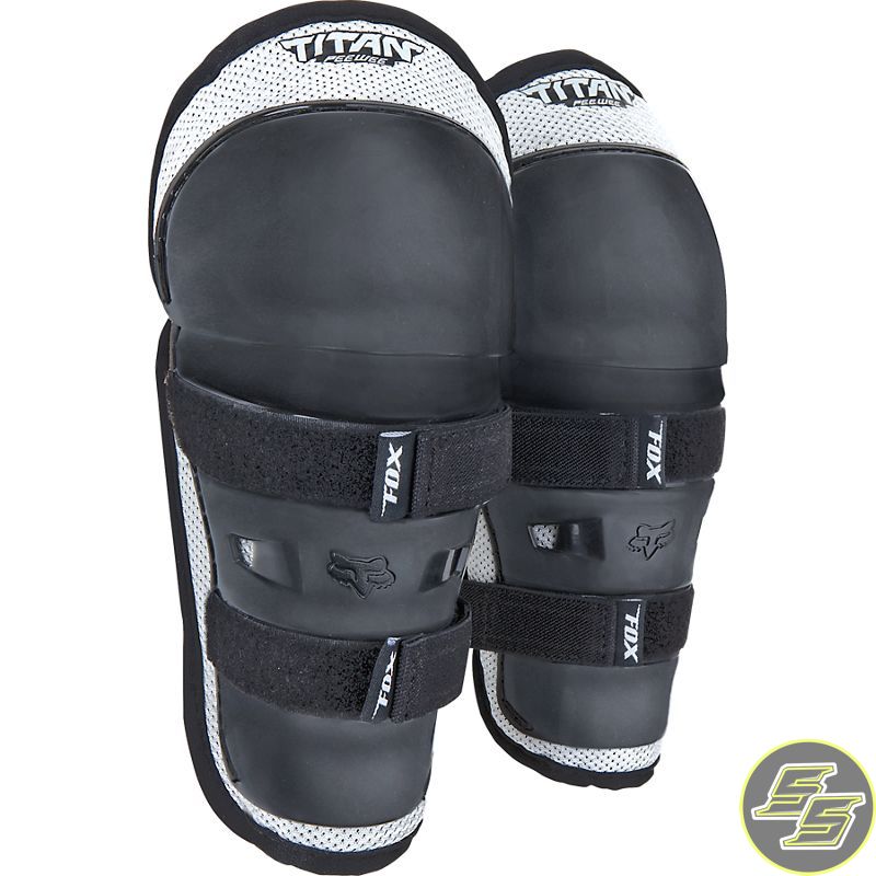 Fox Knee/Shin Guard Titan Peewee Black/Silver