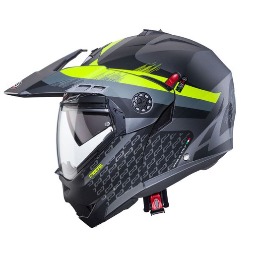 [CAB-C0FD60L1] Caberg ADV Helmet Tourmax X Sarabe Matt Gun Metal/Black/Fluo