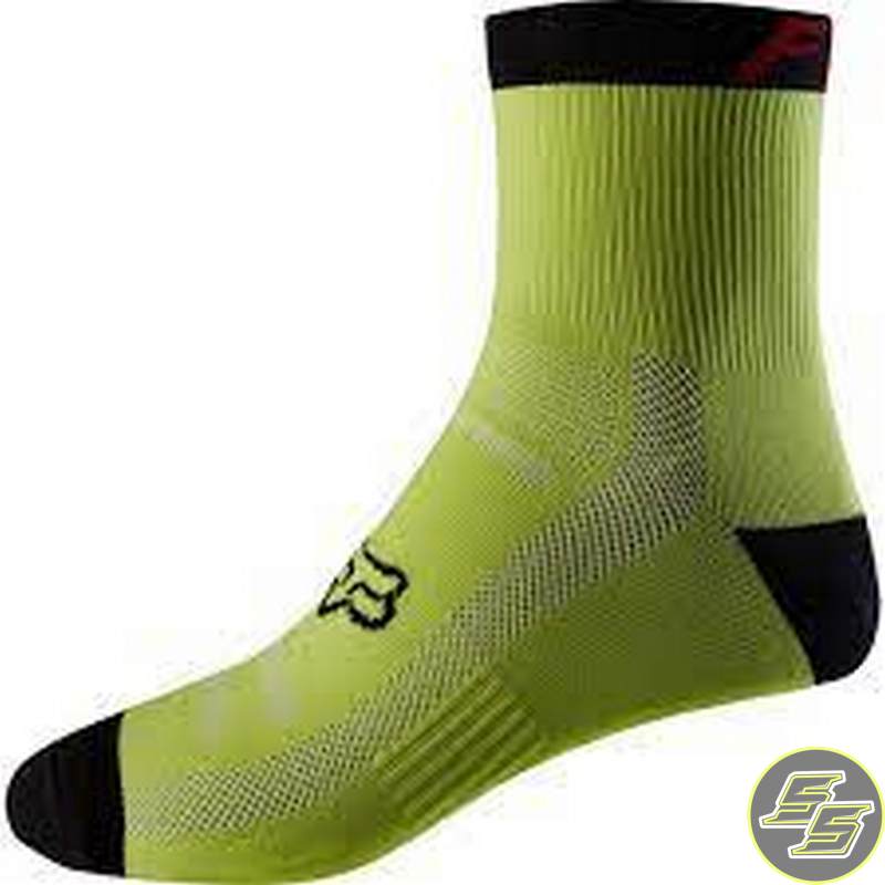 Fox MTB Sock 6" Yellow/Black L/XL