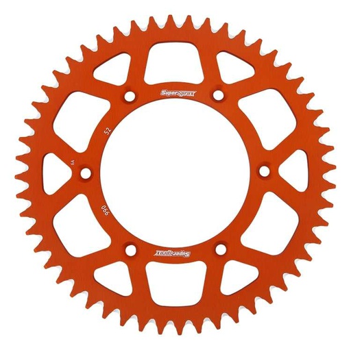 [SSX-RAL-990-52-ORG] Supersprox Aluminium Rear Sprocket 52T Orange KTM|HSQ  125-701cc