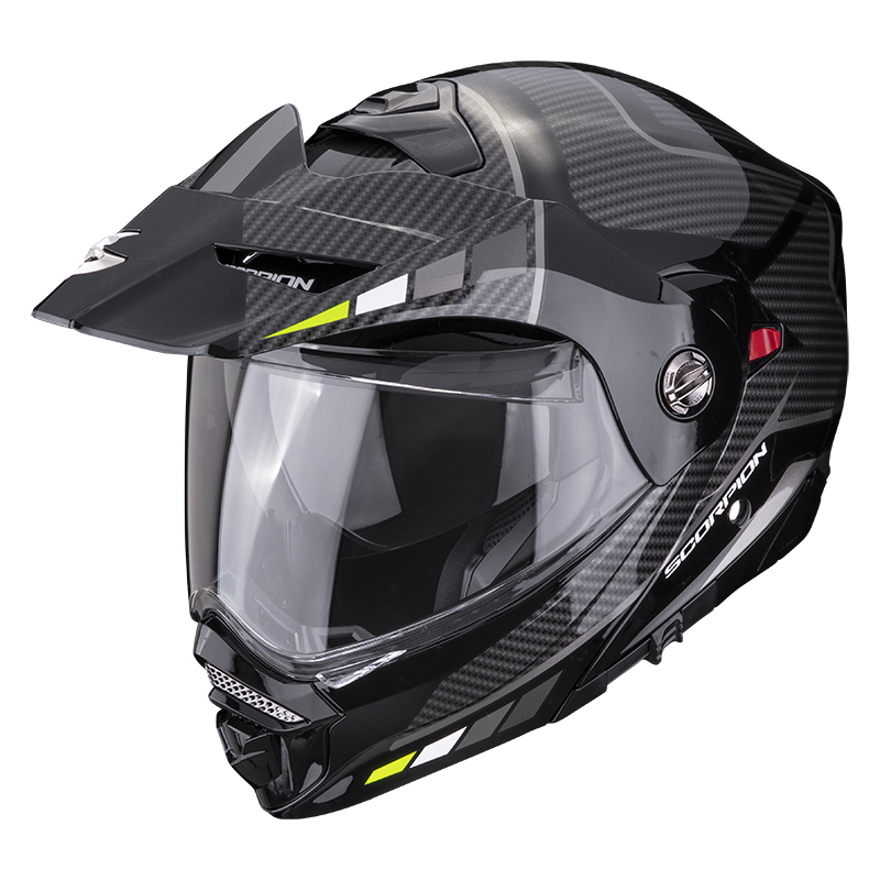 Scorpion EXO Flip Up ADV Helmet ADX2 Camino Black/Silver/Yellow