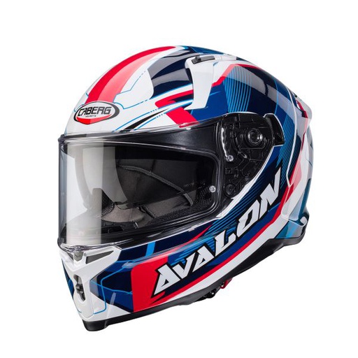 [CAB-C2Q160D6] Caberg Avalon X Optic Full Face Helmet White/Blue/Red