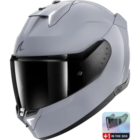 [SRK-SHSKWALI3DSHAD] Shark Skwal i3 Full Face Helmet Dark Shadow Silver S05