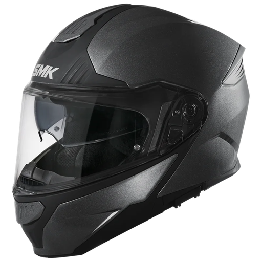 [SMK-SKGULLMBLKMA200] SMK Gullwing Flip Up Helmet Matt Black