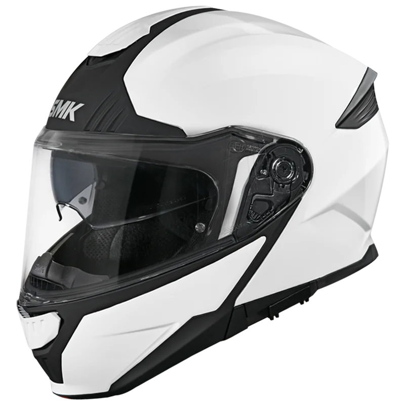 SMK Gullwing Flip Up Helmet Solid White