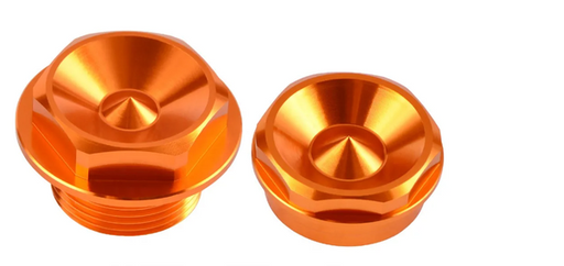 [RCT-KTM-AXLE-NUT-NEW] Racecraft Front Axle Nut Orange KTM 125-500 '16-22