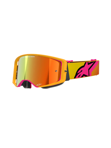 [ALP-AS5100325/5023] Alpinestars Supertech Corp MX Goggles Yellow/Pink Mirror Red