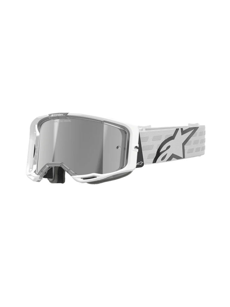 Alpinestars Vision 8 Corp MX Goggles White Mirror Silver